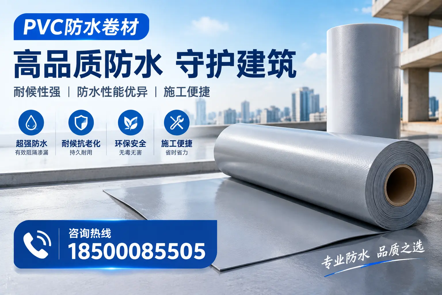 PVC防水卷材的防水效果评测，适合楚雄的科学依据